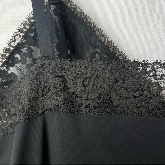 Vintage Henson Kickernick Full Dress Slip / Negligee Black + Gray Lace Size 32 - Picture 11 of 16